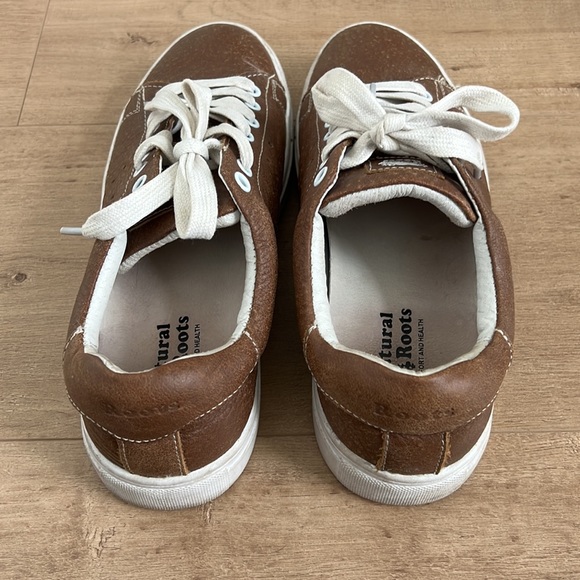 Brown Leather Sneakers - Roots - Picture 3 of 4
